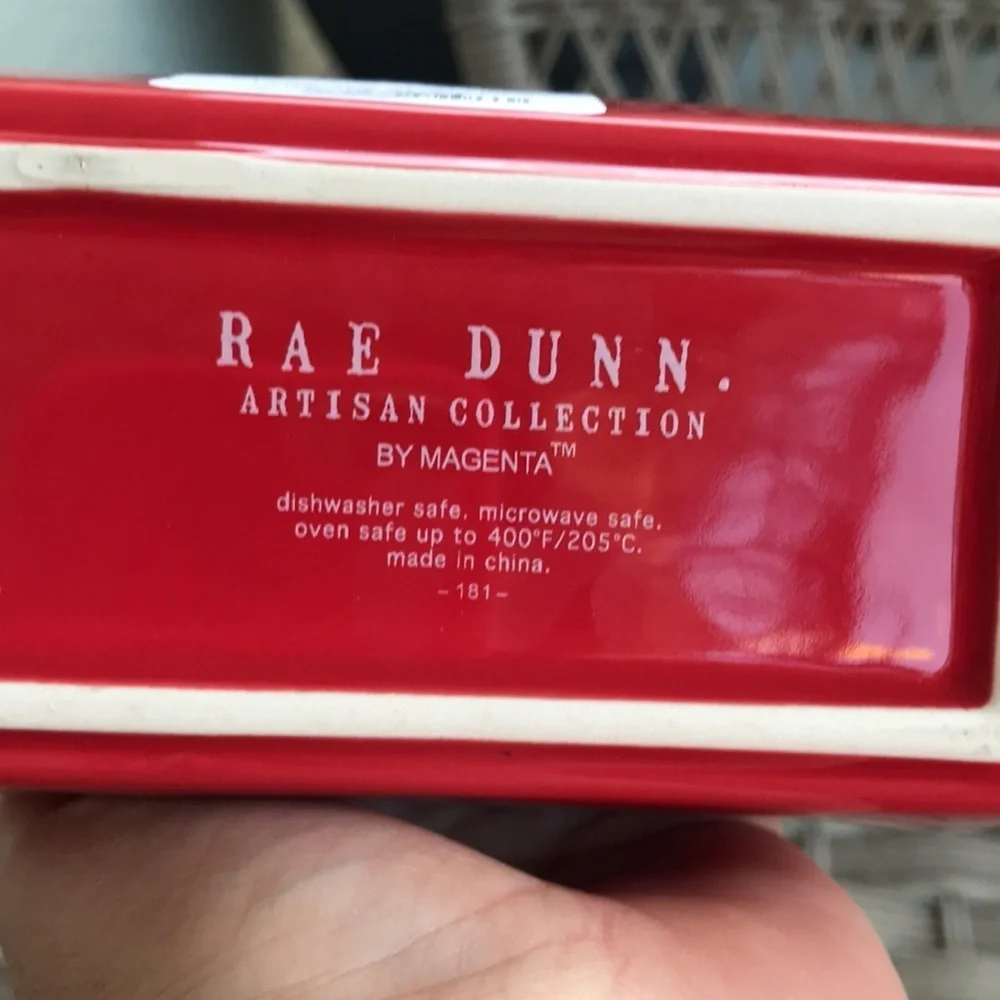 NWT Rae Dunn 4th of July RED Baking Dish